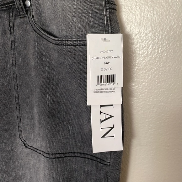 NWT Daily Thread Charcoal Grey Jeans. 20W - Picture 4 of 9